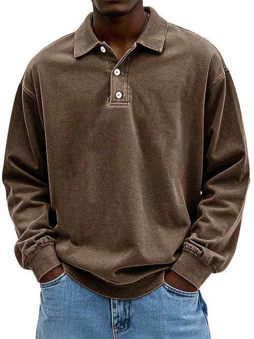 Daniel | Vintage Long Sleeve Polo