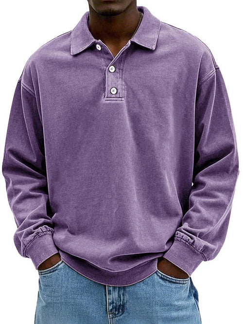 Daniel | Vintage Long Sleeve Polo