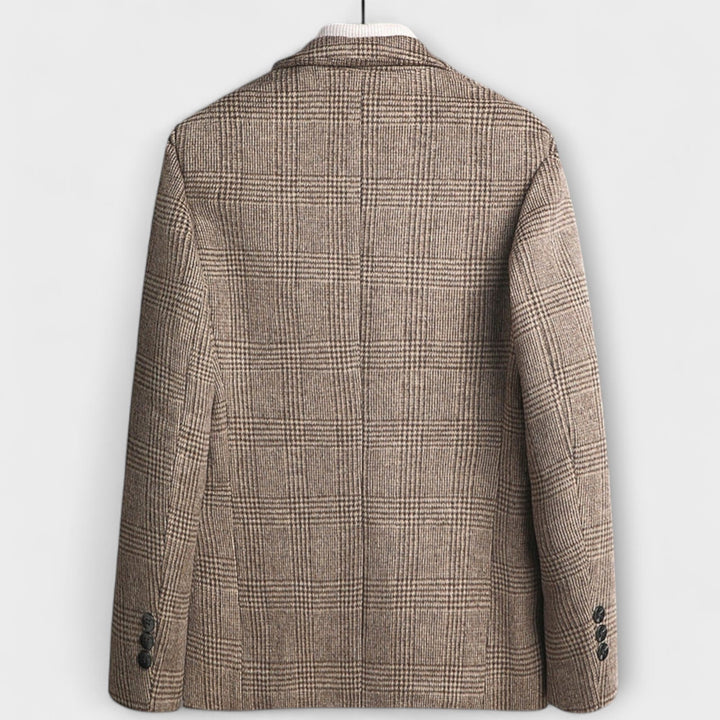 Asher | Elegant Checked Wool Blazer
