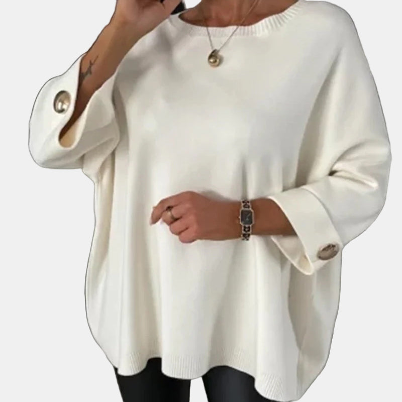 Elsinara | Stylish Long-Sleeve Buttoned Top – Chic & Comfortable