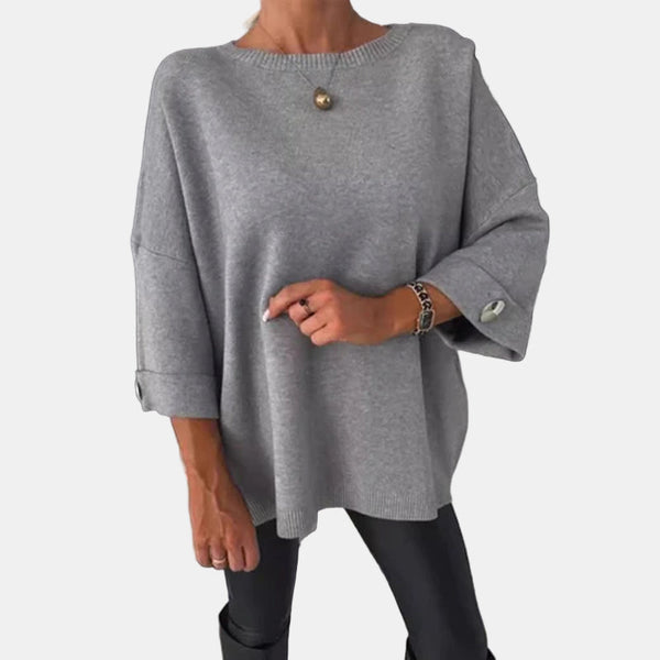 Elsinara | Stylish Long-Sleeve Buttoned Top – Chic & Comfortable